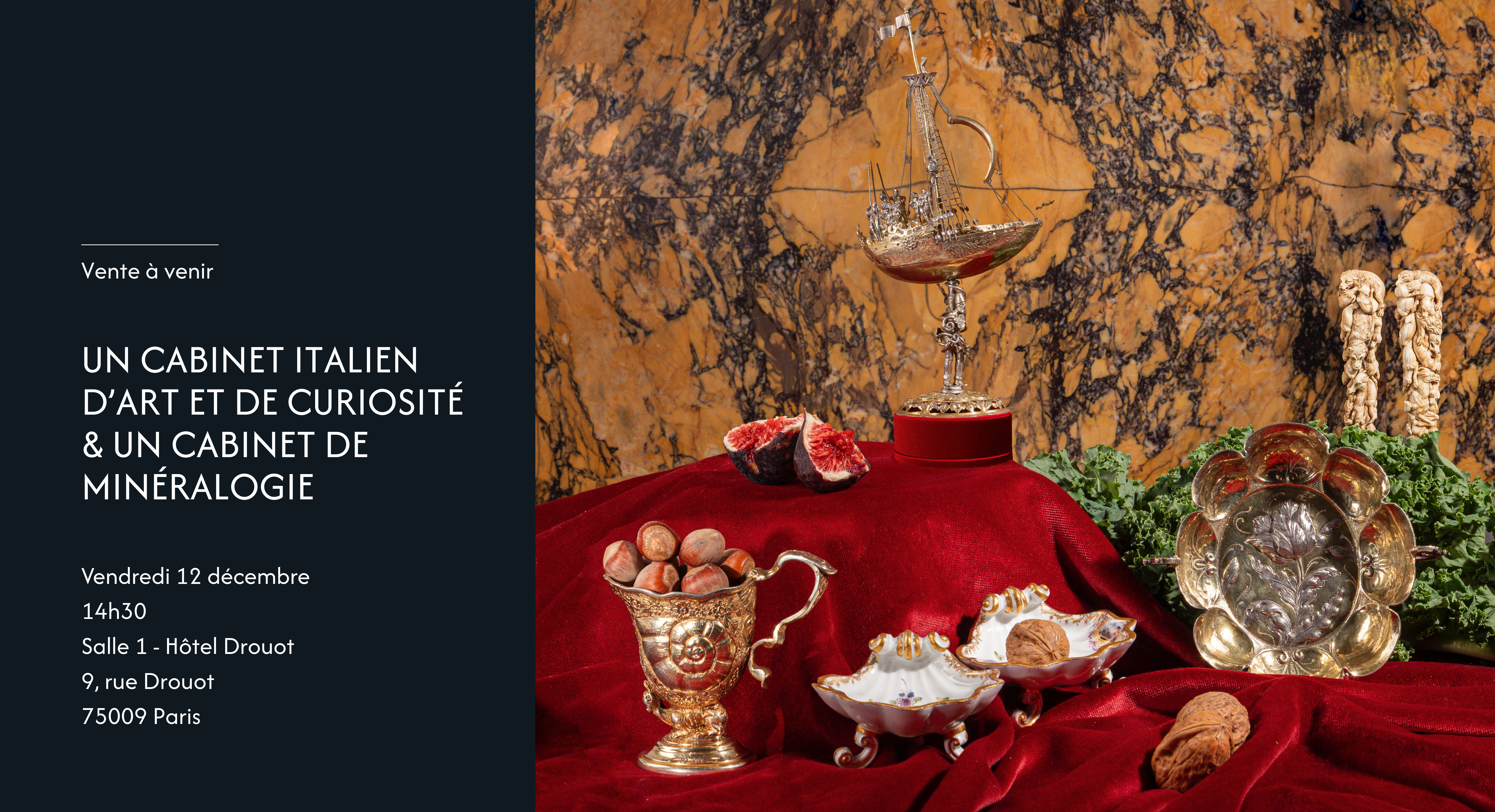 Cabinet Italien d'art et de curosités