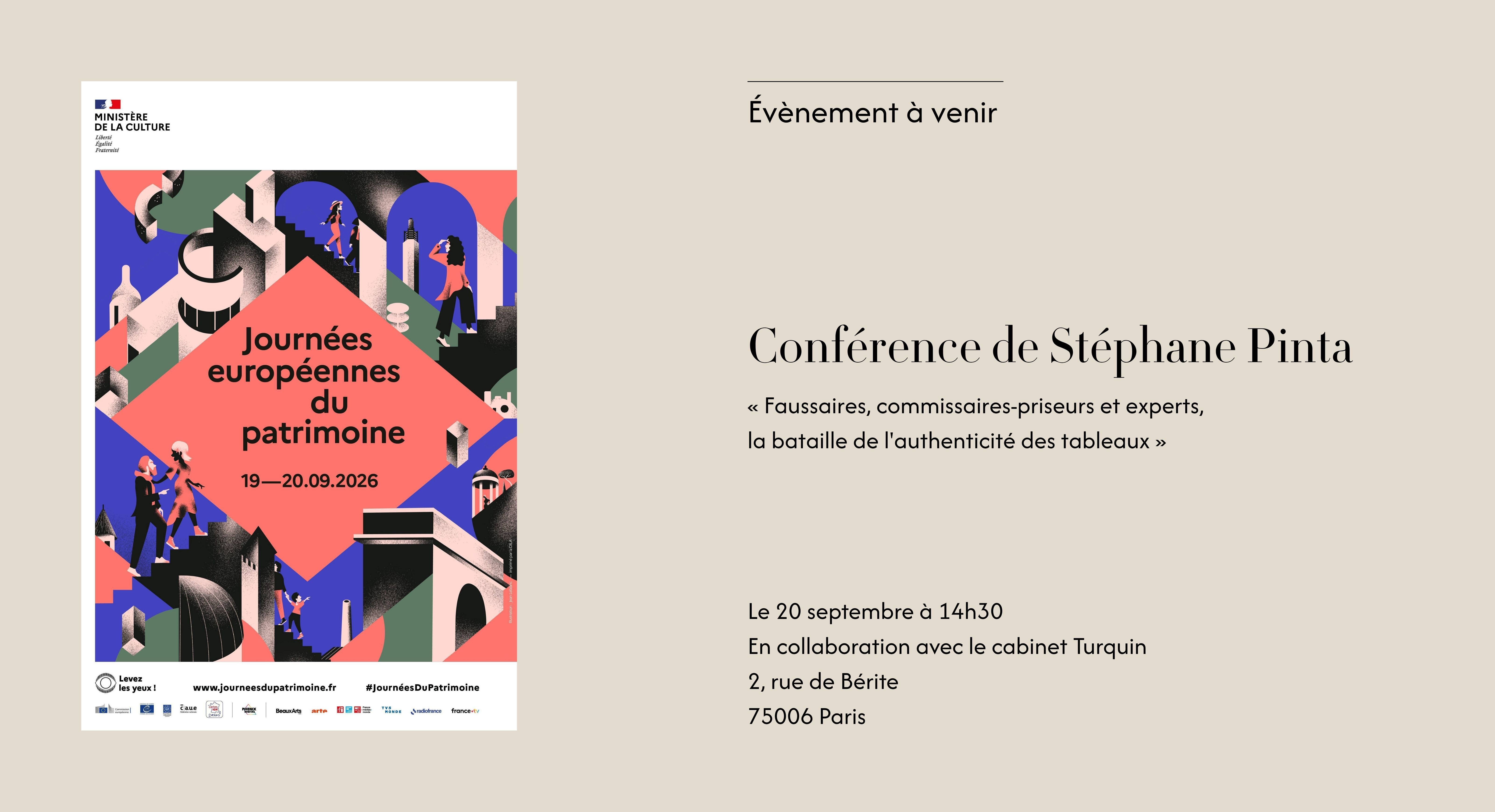 Conférence de Stéphane Pinta, expert en tableaux anciens