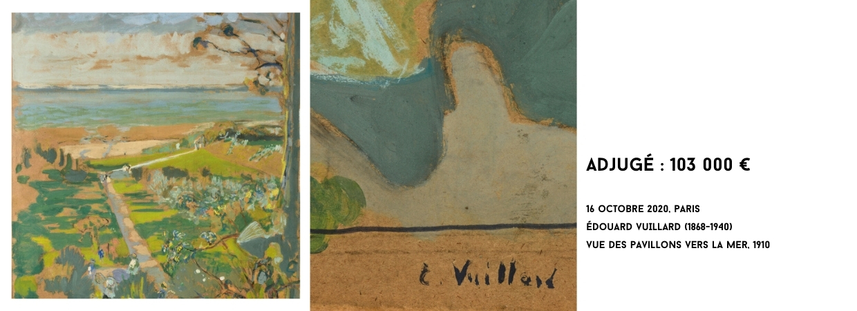 Édouard VUILLARD (1868-1940) Vue des Pavillons vers la mer, 1910