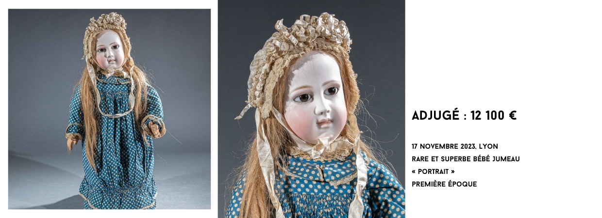 Rare et superbe bébé JUMEAU « portrait » première époque