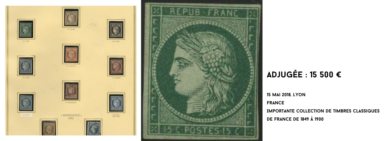 France Importante collection de timbres classiques de France de 1849 à 1900