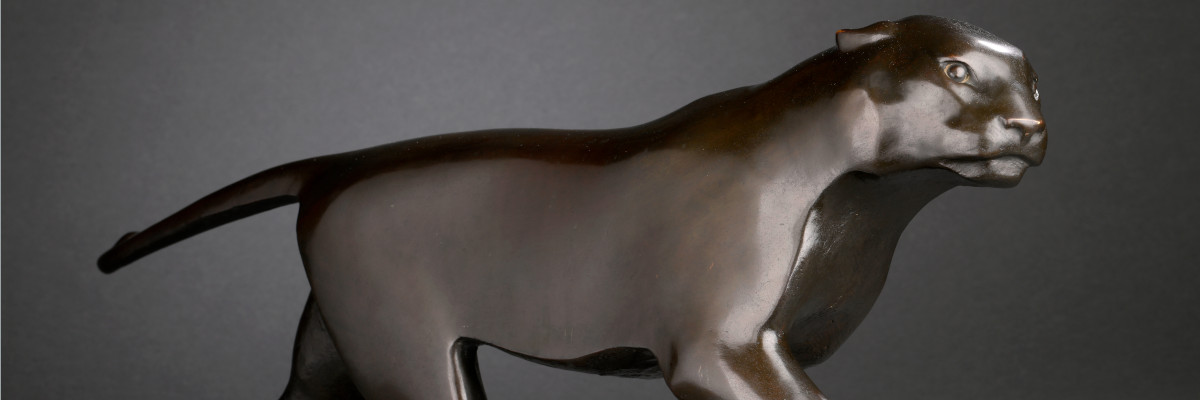 François POMPON (1855-1933)  Tigresse jouant 