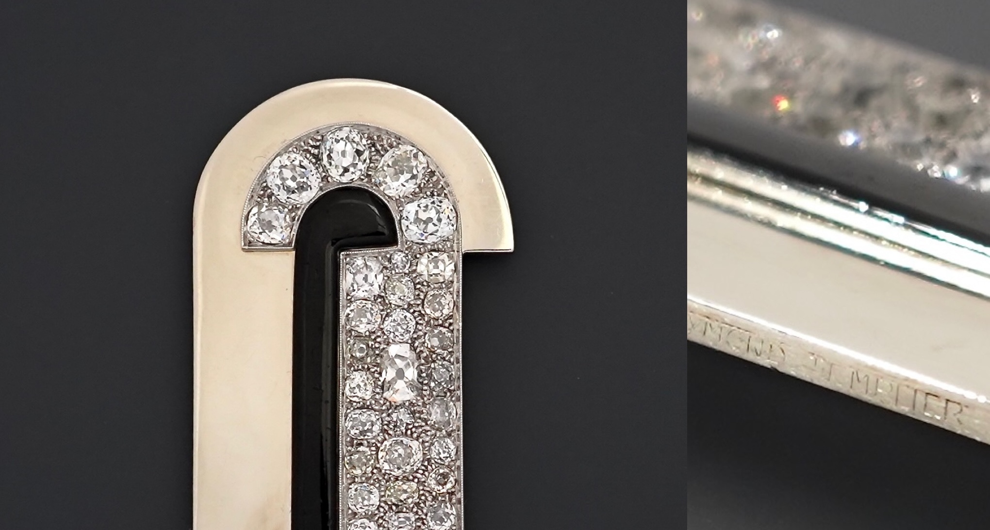 TEMPLIER - EXCEPTIONNELLE BROCHE ART DECO