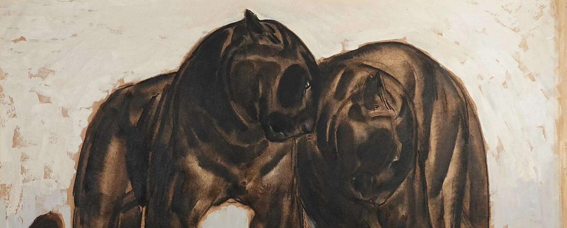 Paul JOUVE, Deux panthères noires, 1930