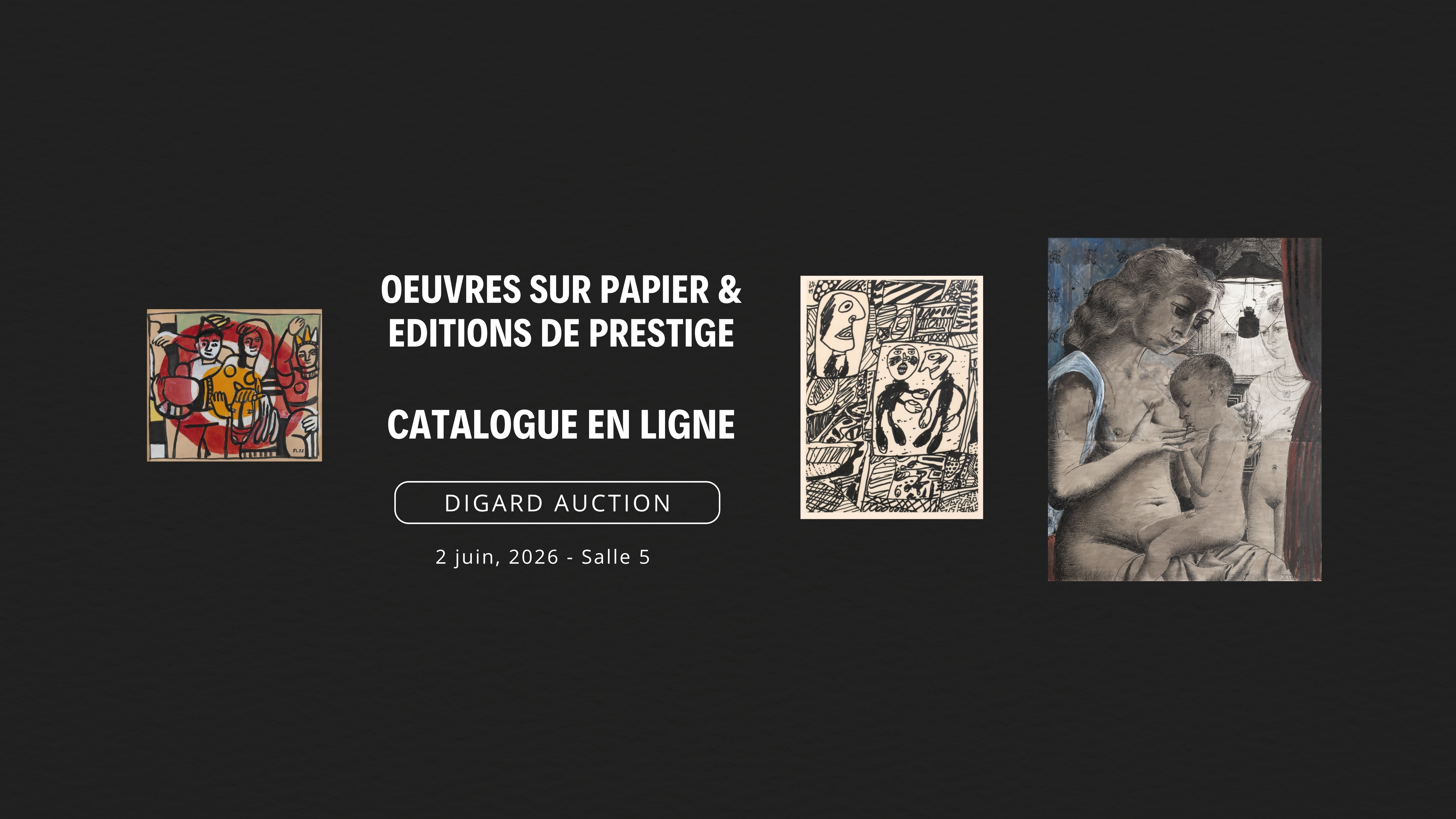 Oeuvres sur papier & Editions Prestige