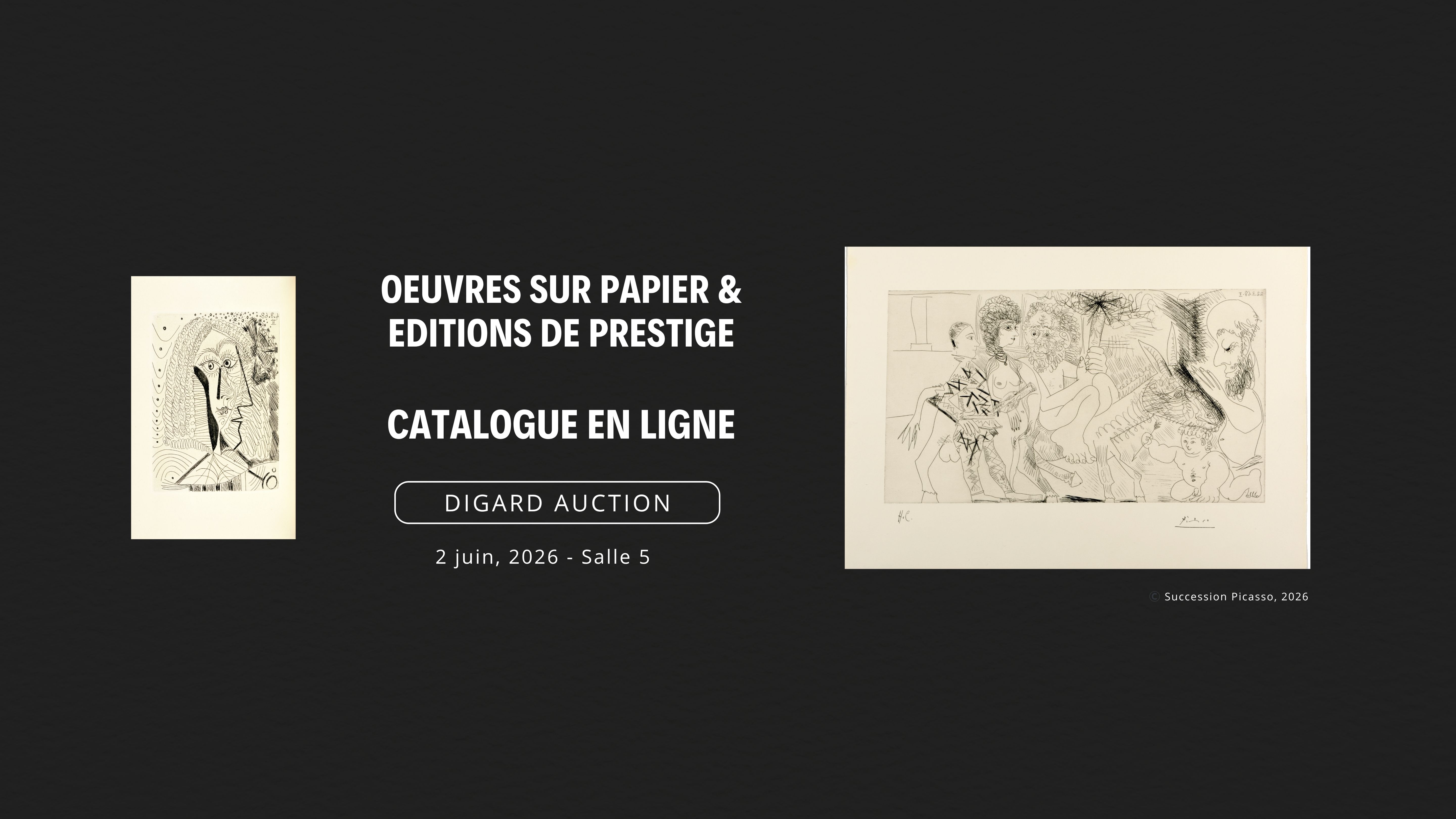 Oeuvres sur papier & Editions Prestige