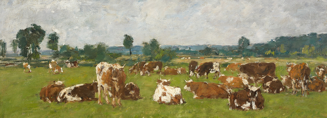 Les Vaches au pâturage par Eugène BOUDIN (1824-1898)