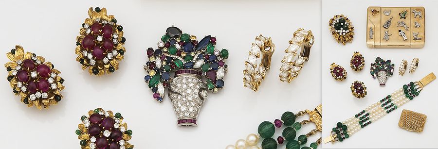 Important écrin de bijoux de Mme P.
